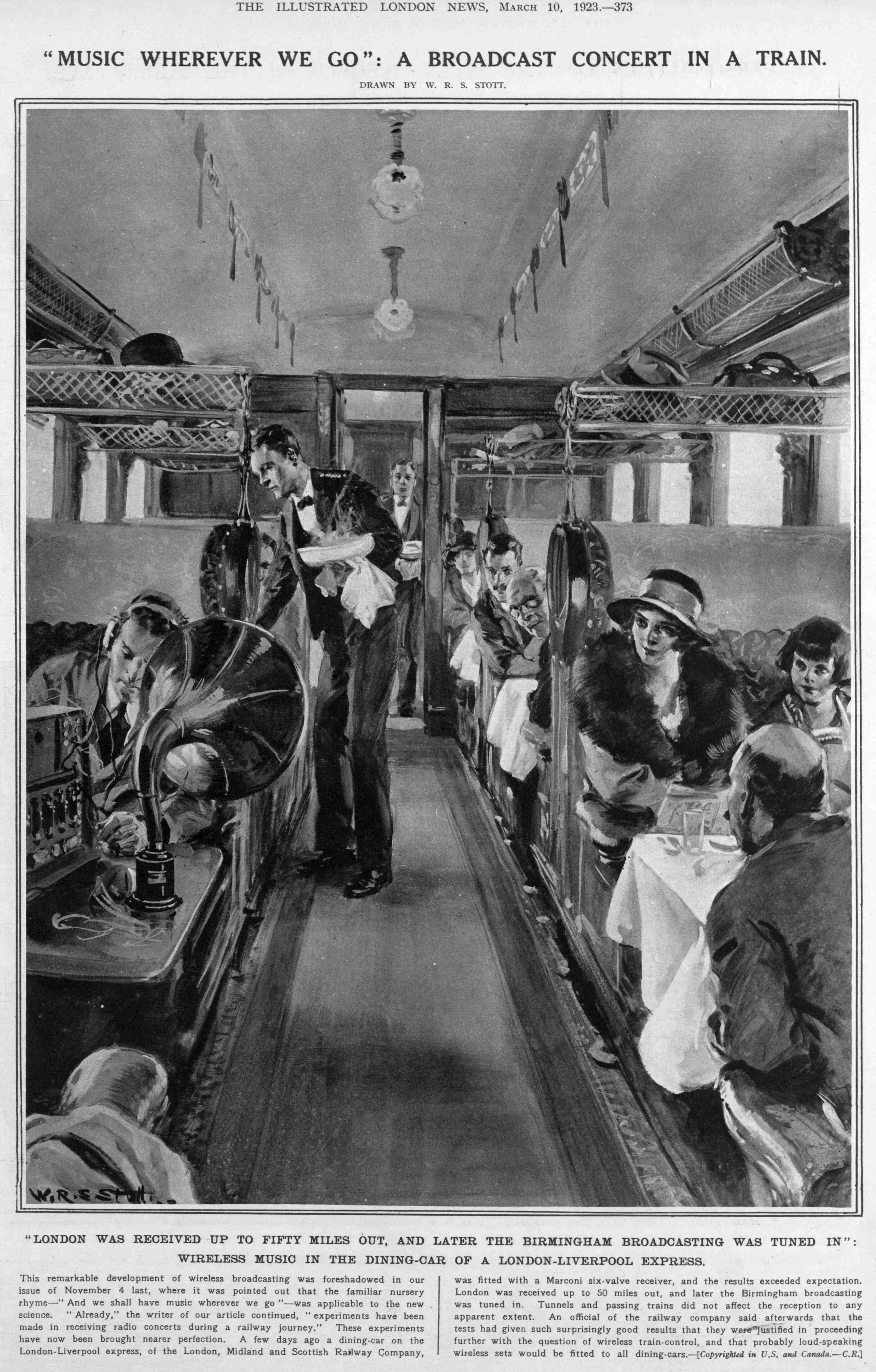 Radio on a train